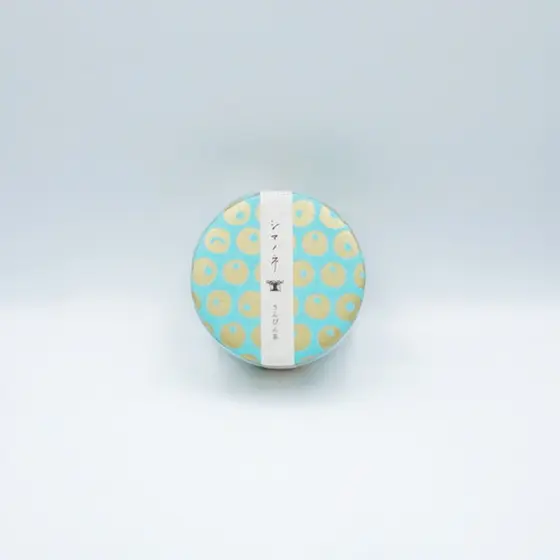 ◆さんぴん茶お茶缶〜絣 市松〜