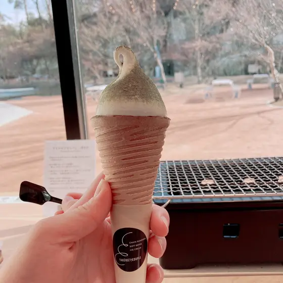 お茶のソフトクリーム？