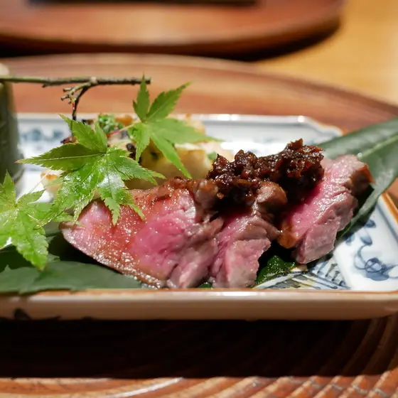 地物を使った会席料理