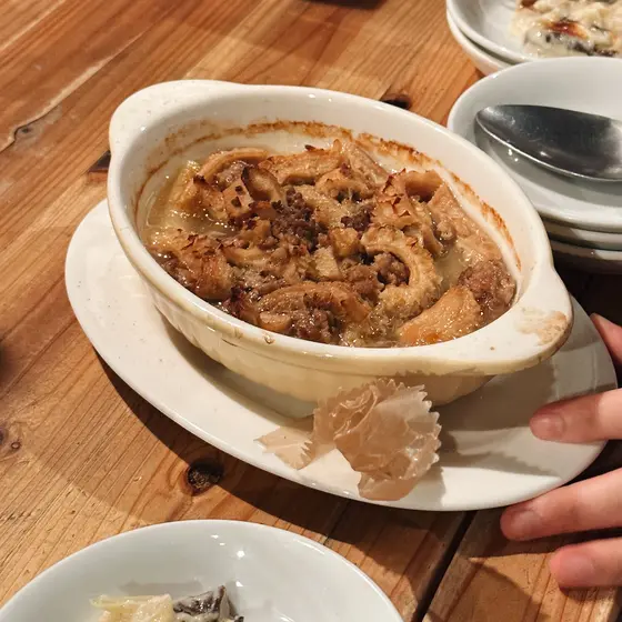 牛ハチノスのレモン煮込み