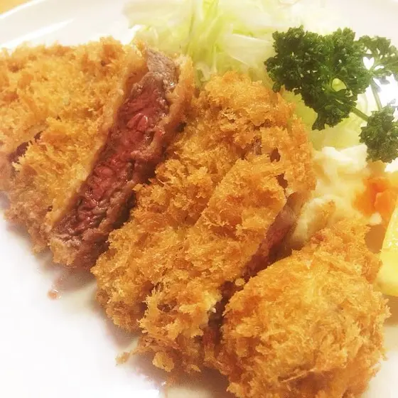 ビーフカツ定食 ¥1550