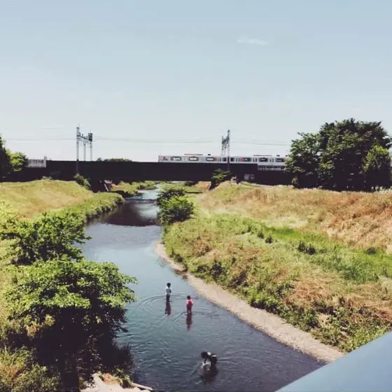 夏　水遊び