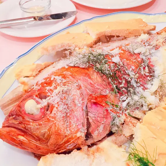 ディナーは下田の幸を堪能。