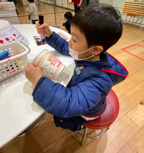 カップヌードル作り