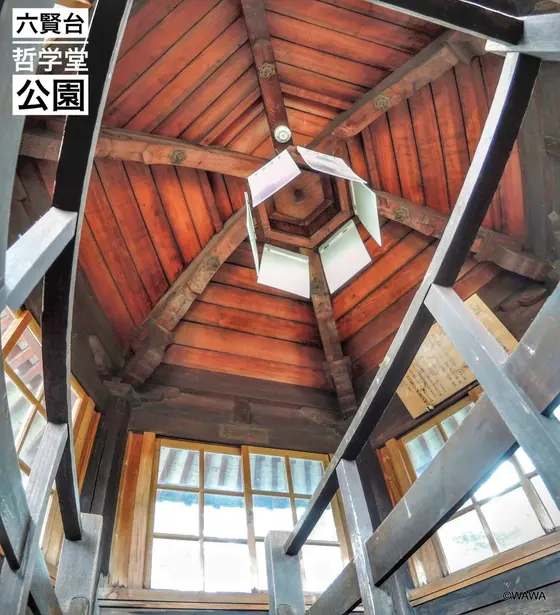 六賢台【明治42年11月建立】　哲学堂公園 中野区松が丘1-34-28