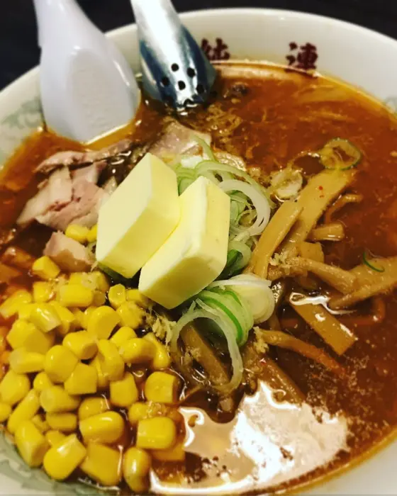 味噌ラーメンバターコーントッピング