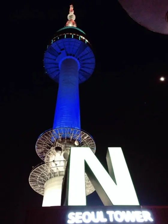 夜のライトアップ