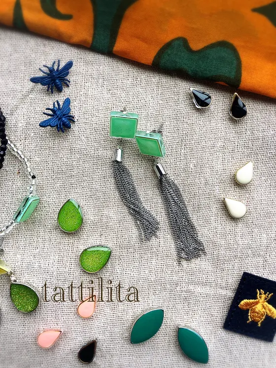 オントラベリングのパーツで作ったアクセサリー