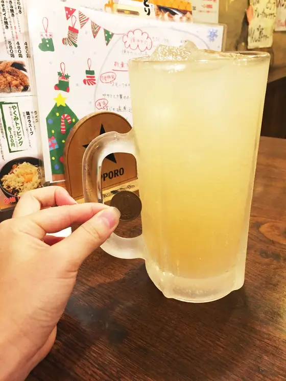 ジョッキは小さいものと大きいもの選べます。