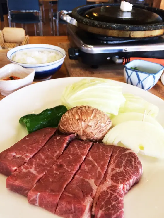 あか牛ステーキ！