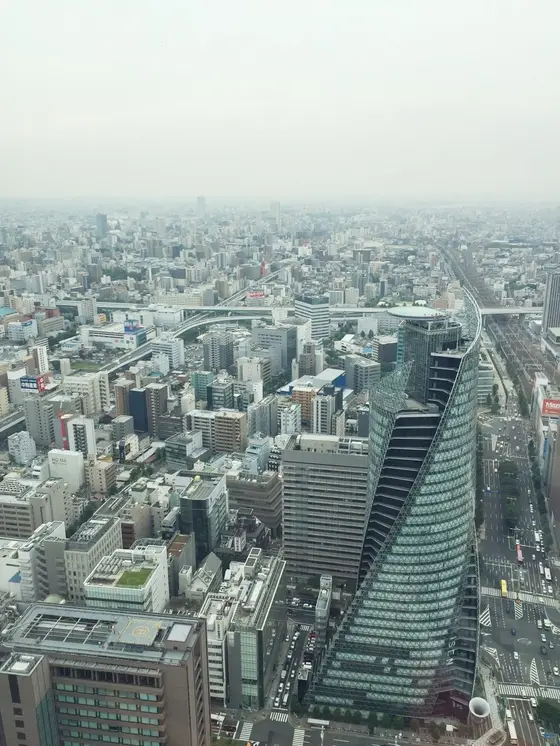名古屋の街を一望