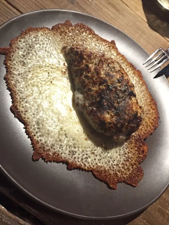 合鴨とモッツァレラのチーズグリル