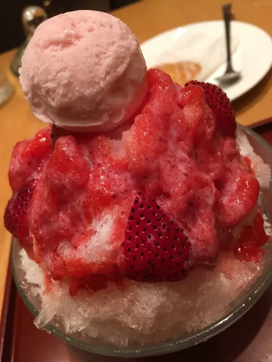 練乳の甘さと苺の酸っぱさが◎