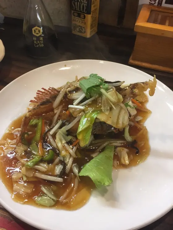 かさごの中華あんかけ
