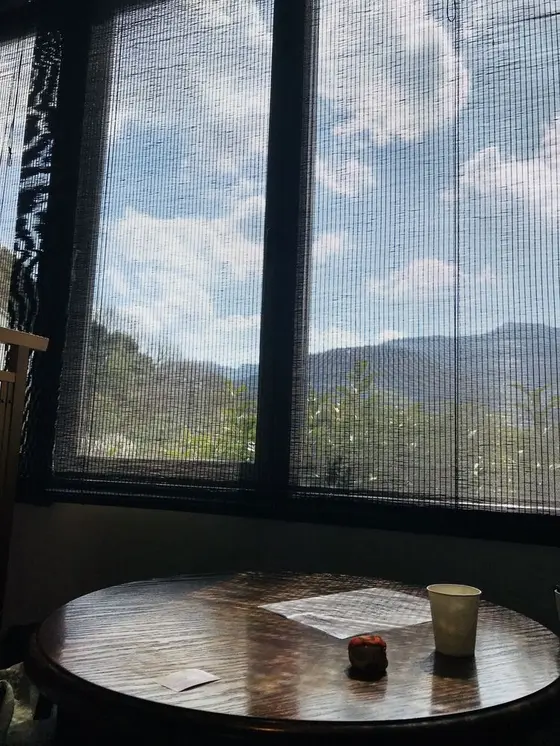 外が見える席でまったりと…☕️