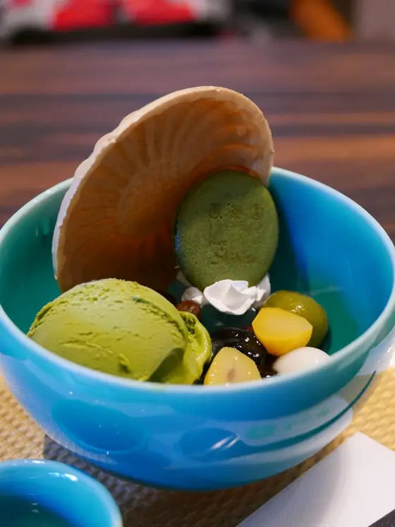 二番人気の抹茶あんみつ