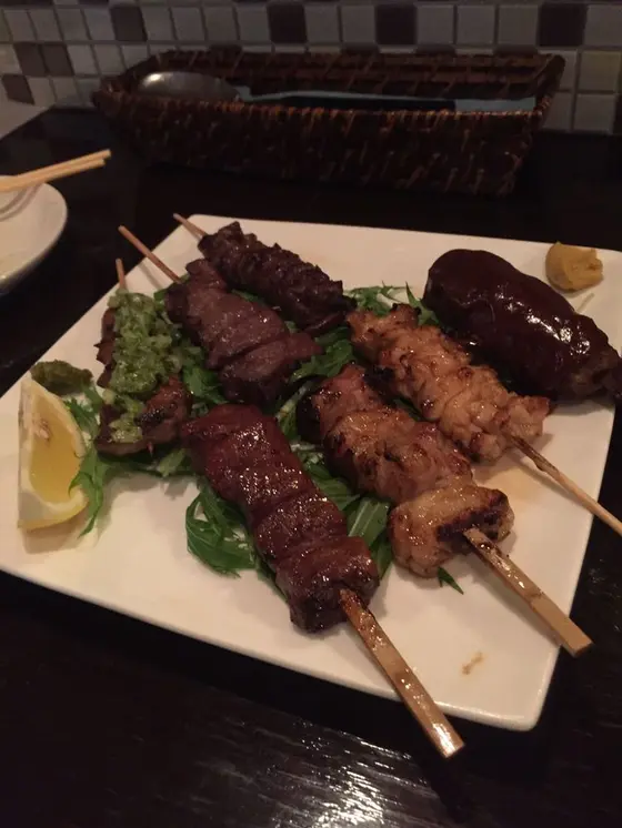 いろいろな部位の牛串