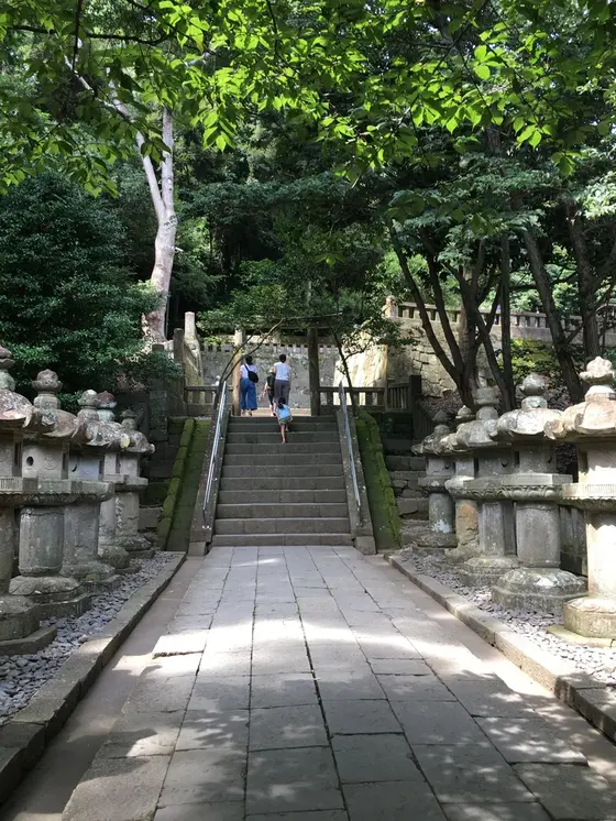 本殿から神廊の間
