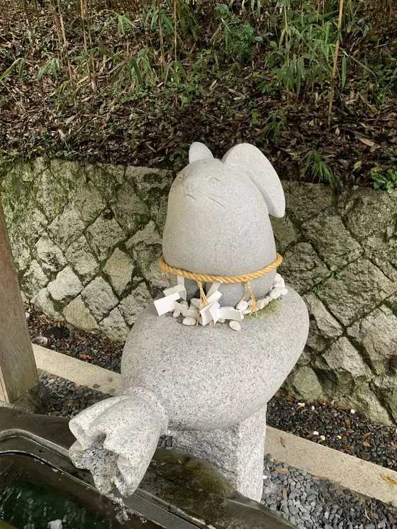いつもは龍がいるところに兎が❗️