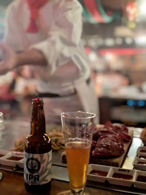 焼く時のパフォーマンスにも注目!