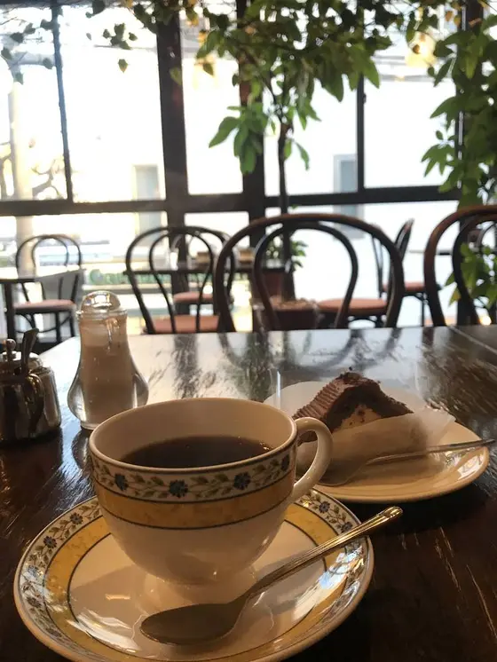 緑が豊かな店内