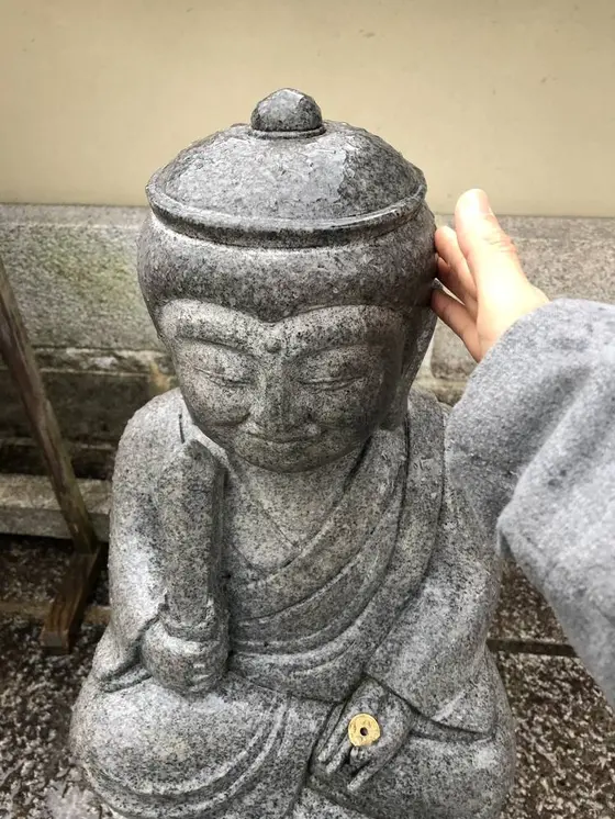 路傍の触り仏  摩利支天