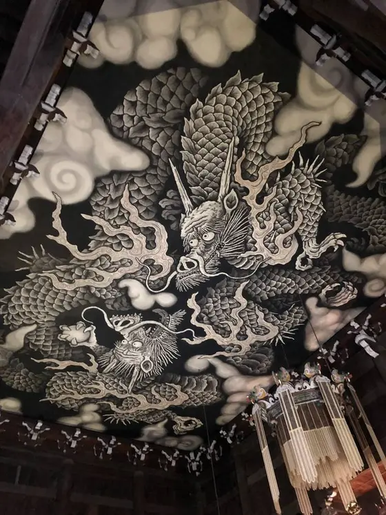 法堂天井画 双龍図