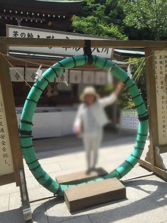 茅の輪くぐり