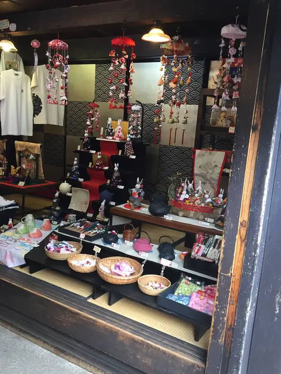 ちりめん細工のお店