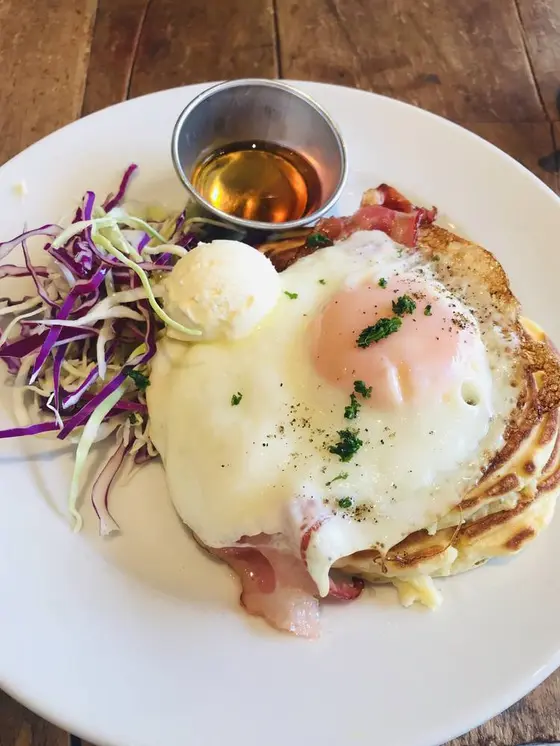 egg & baconのパンケーキ🥞