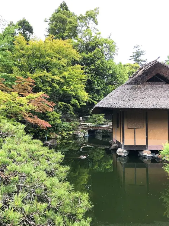 帰る前には庭園を散歩。