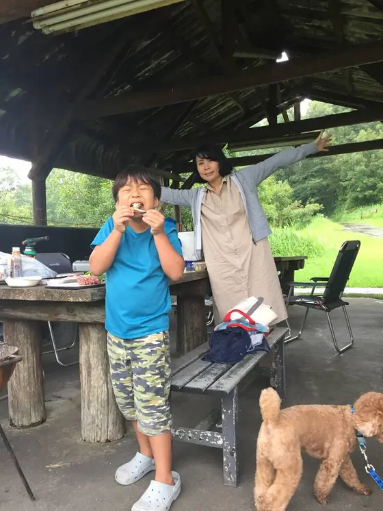 バーベキュー台はレンタル！材料は持参！