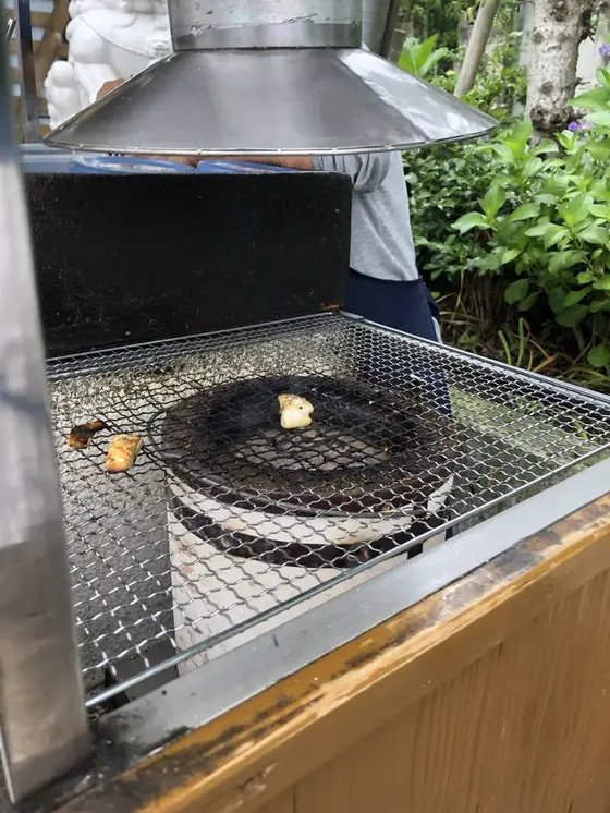 焼きたて干物の無料試食〜