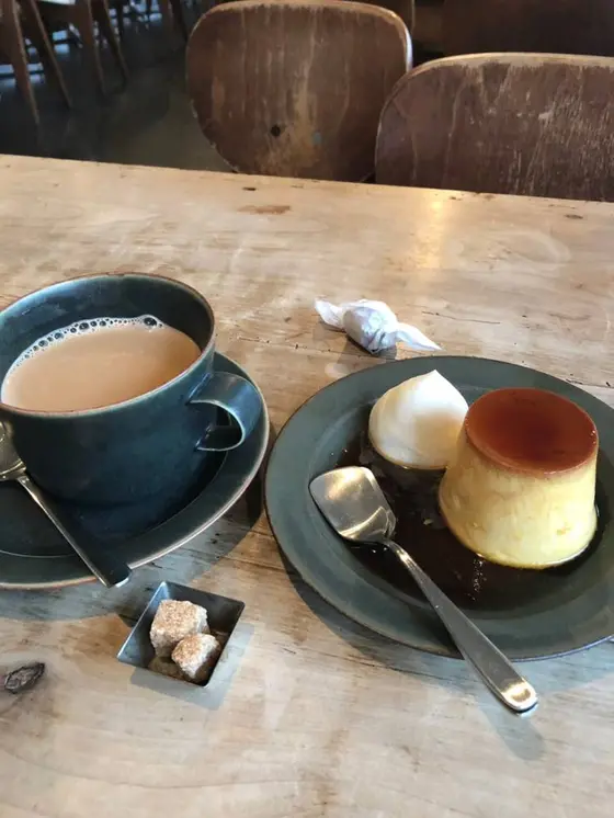 デザートのプリンも美味しい