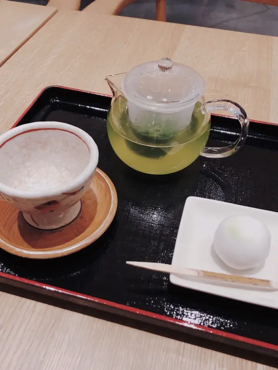 煎茶セット　御茶菓子付き