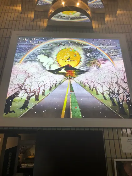 藤城清治さんの『平和の世界へ』絵画