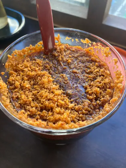 ココナッツたっぷりのタレ