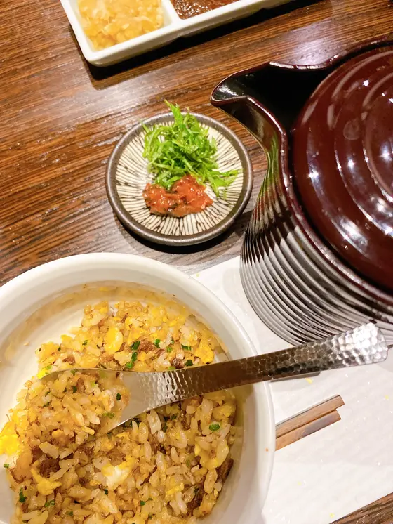 鉄板 ﾁｬｧﾊﾝ 茶漬け