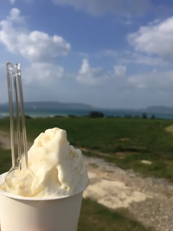 景色とジェラート♡