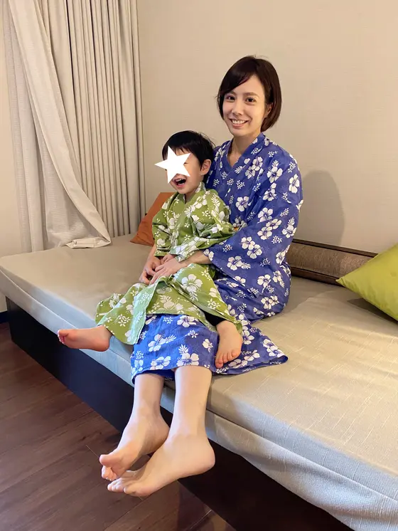親子で浴衣