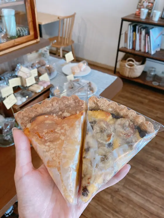 りんごとカスタードタルトにチョコバナナタルト🥧