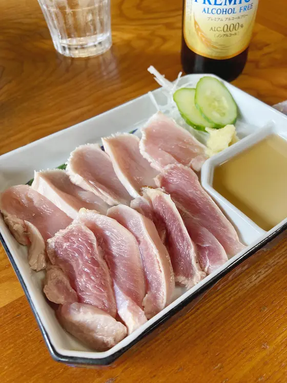 鳥刺し美味！