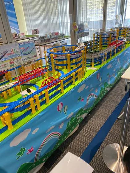プラレールの展示