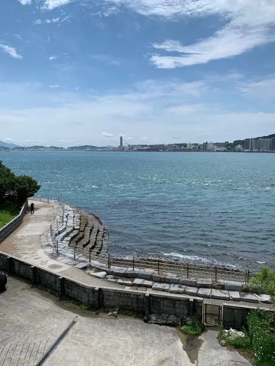 青い海に大興奮！