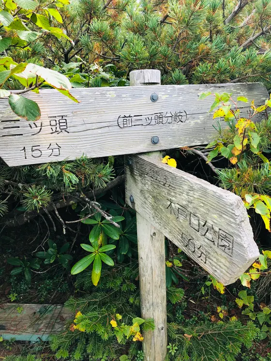 前三ッ頭分岐点