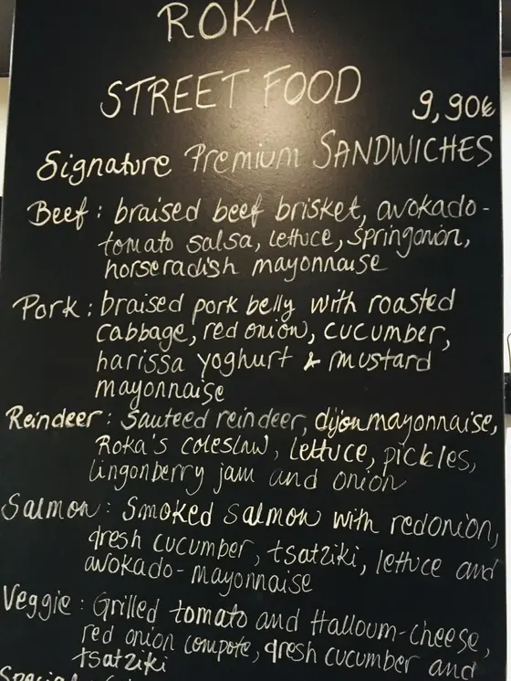 フィンランドらしいメニューも