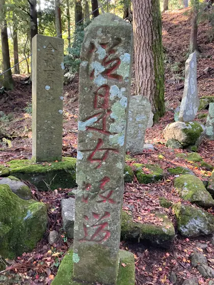 女坂道標