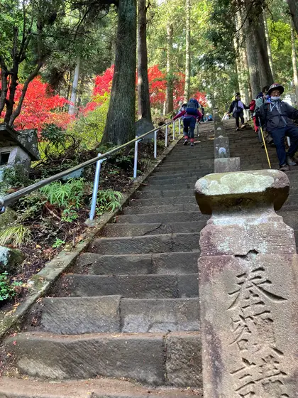 大山阿夫利神社本社に続く石段