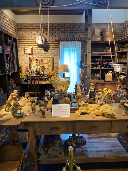 1階のテディベア展示