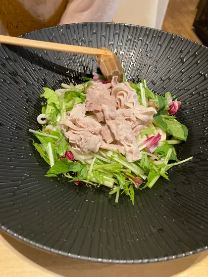 沖縄豚しゃぶサラダうどん